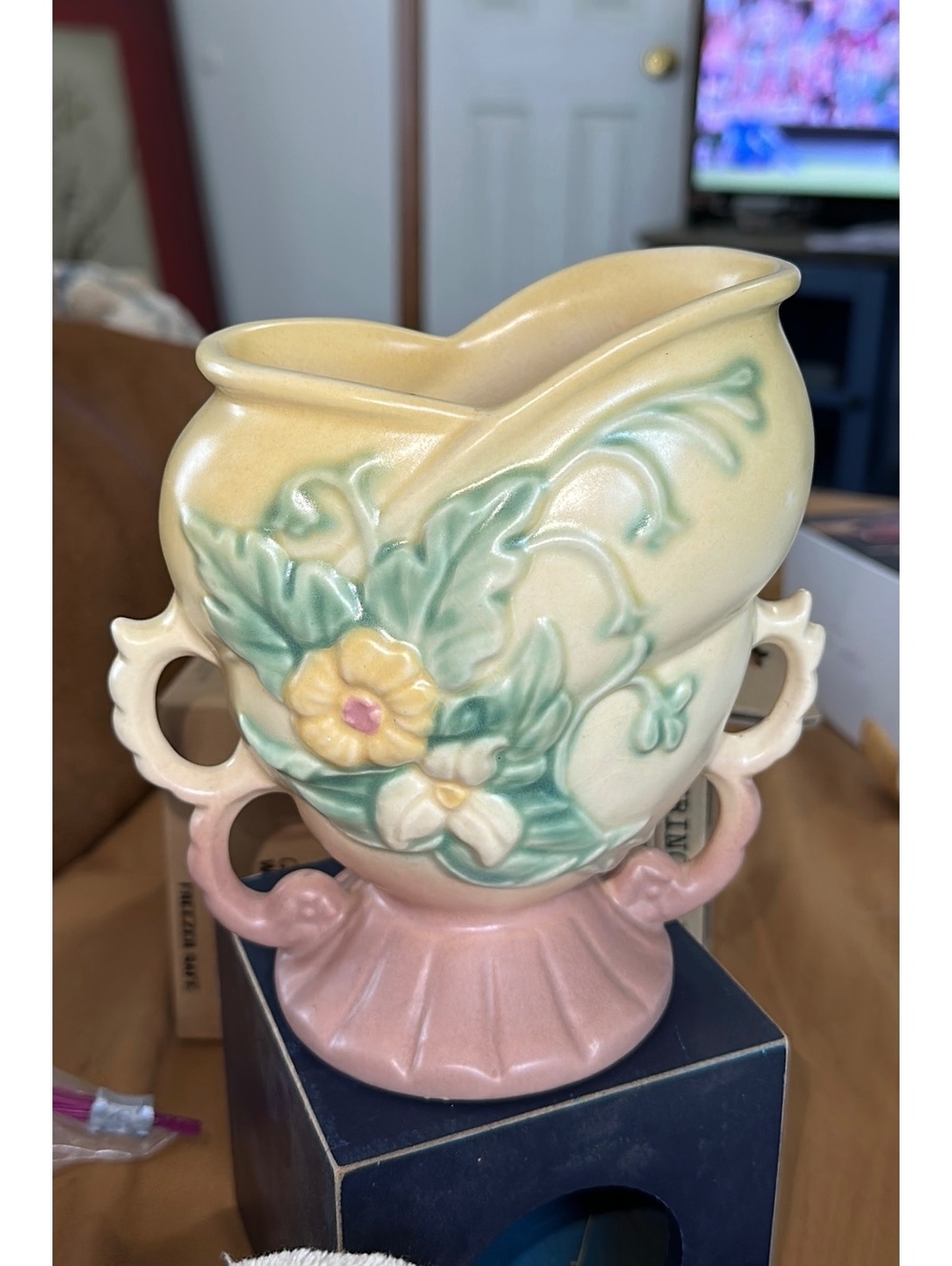 1940's Art Pottery Wild Flower Yellow Rose collection by Hull